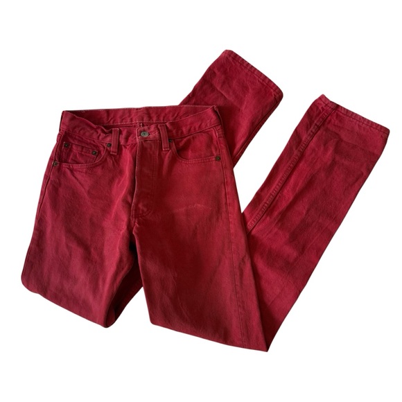 Rare Vintage Red Levi’s wide straight leg 24 - Picture 1 of 4
